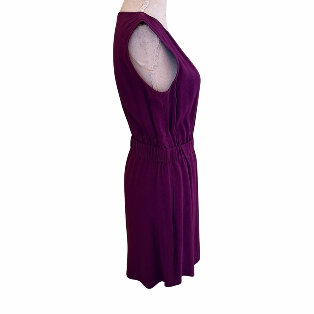Theory purple sleeveless "Lydan" Mini Dress S, casual with pockets - Picture 8 of 12